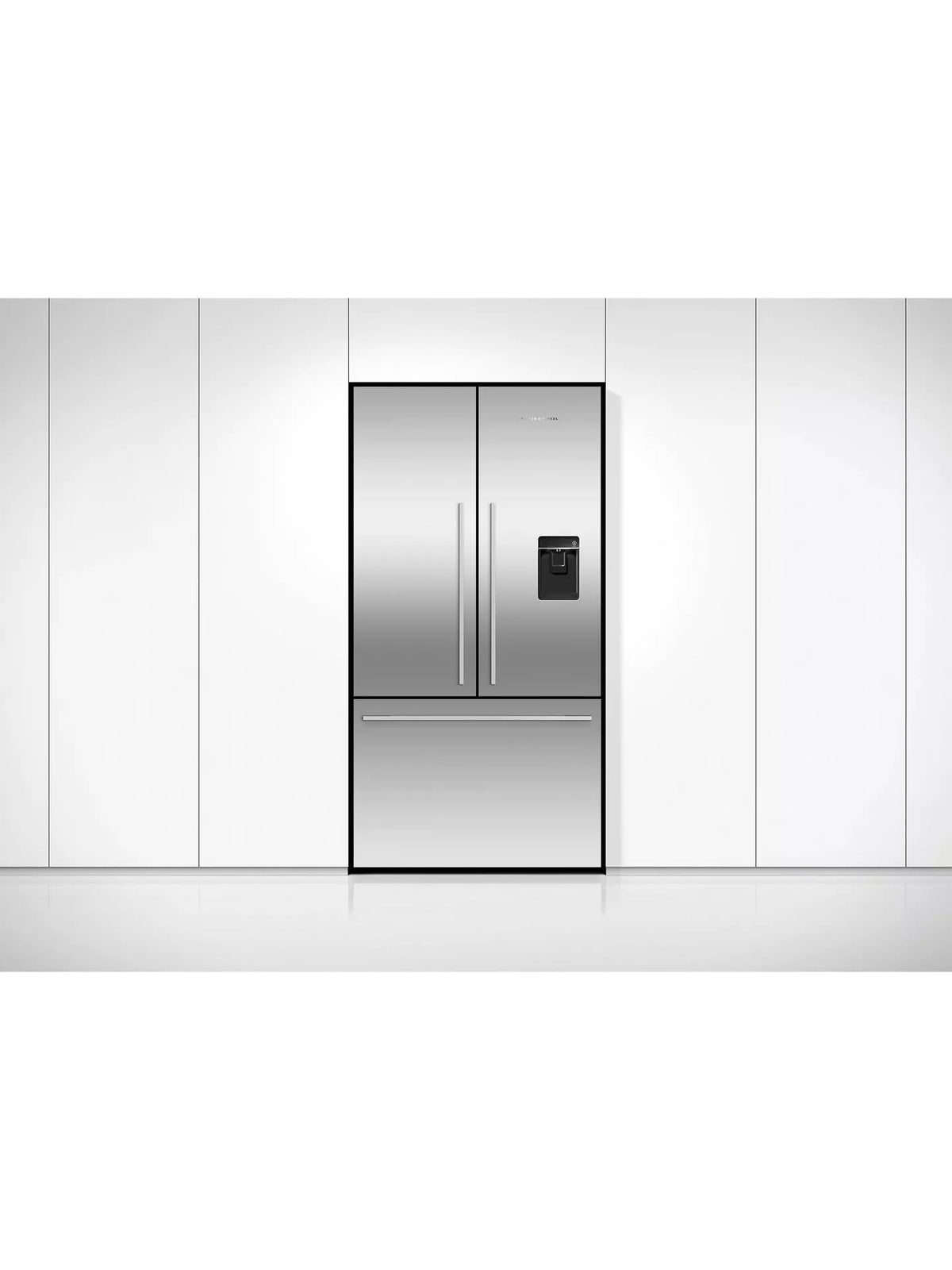 569L French Door Freestanding  Fridge Freezer, Stainless Steel, Frost Free, E Energy Rating